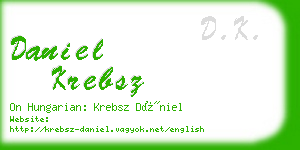 daniel krebsz business card